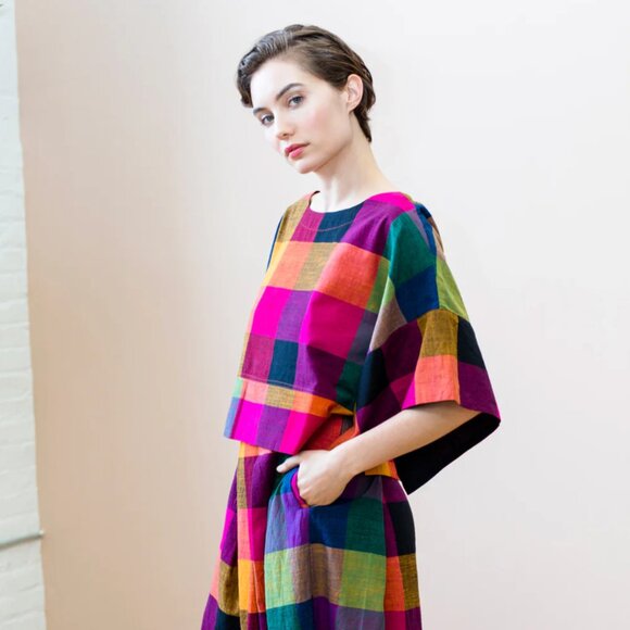 Rujuta Sheth MIRA TOP | MULTI CHEX - Picture 2 of 3